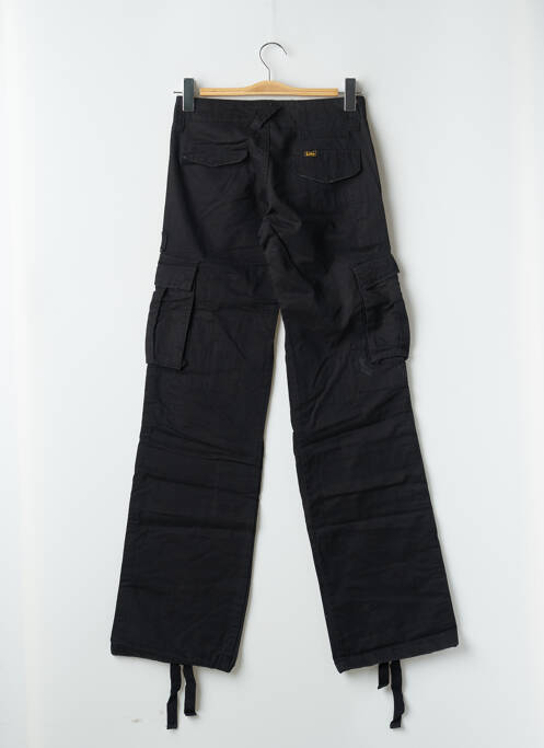 Pantalon cargo coupe droite taille normale noir LOIS femme