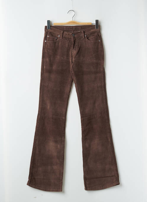 Pantalon droit marron LA BRIGADA INTERNACIONAL pour femme