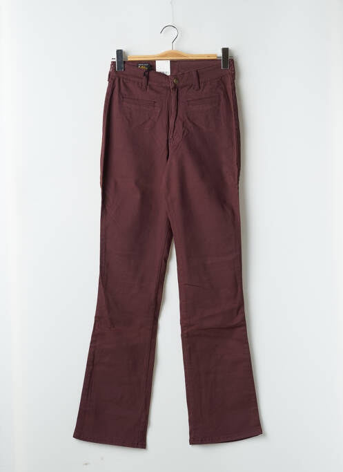 Pantalon droit rouge LEE pour femme