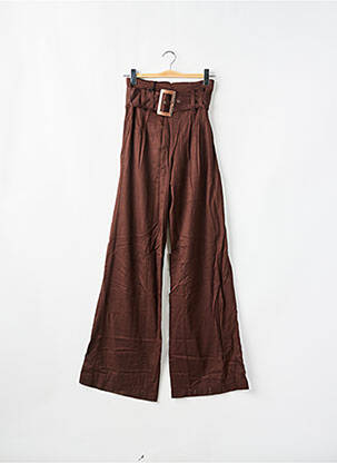 Pantalon droit tissage popeline taille normale marron MISS SIXTY femme