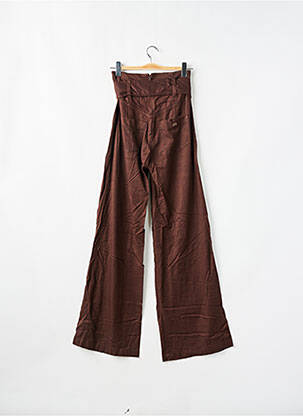 Pantalon droit tissage popeline taille normale marron MISS SIXTY femme
