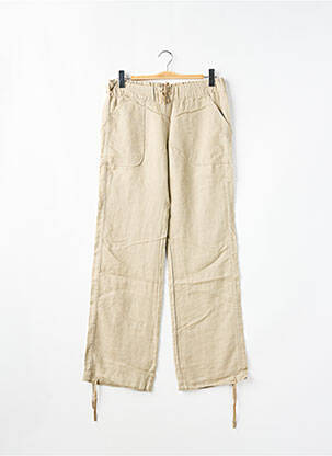 Pantalon droit tissage popeline taille normale beige MISS SIXTY femme