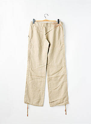 Pantalon droit tissage popeline taille normale beige MISS SIXTY femme