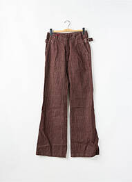 Pantalon droit tissage popeline taille normale marron MISS SIXTY femme