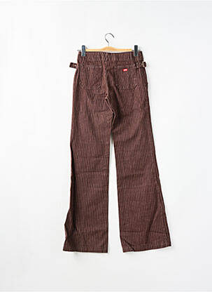 Pantalon droit tissage popeline taille normale marron MISS SIXTY femme