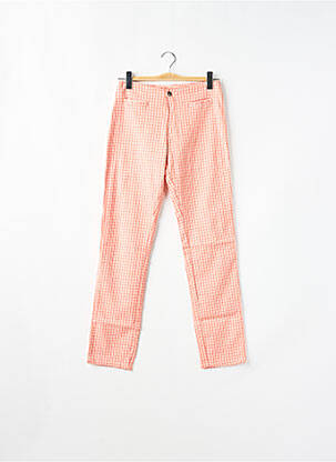 Pantalon slim tissage popeline taille normale rose LOLITA femme