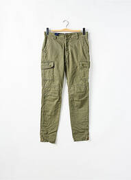 Pantalon cargo poches taille normale vert MY PANTS femme