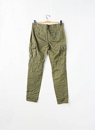 Pantalon cargo poches taille normale vert MY PANTS femme