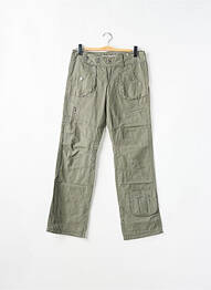 Pantalon droit stretch taille normale vert ONLY femme