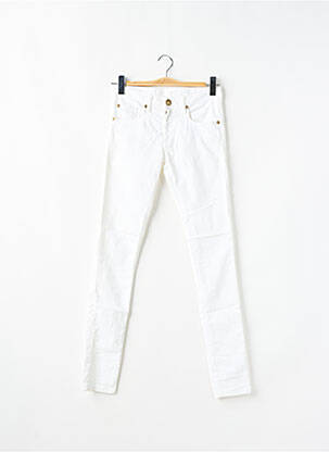 Jeans coupe slim stretch taille normale beige purple and pink femme