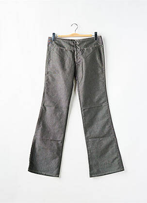 Pantalon flare taille haute taille haute gris RWD femme