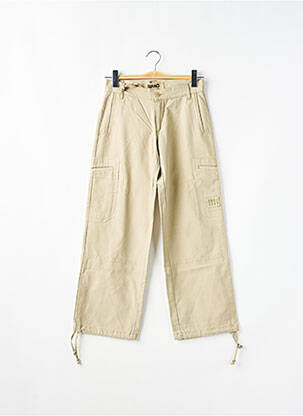 Pantalon cargo coupe droite taille normale beige RWD femme