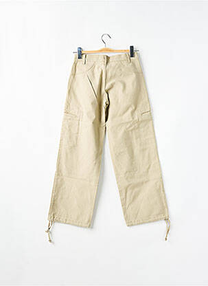 Pantalon cargo coupe droite taille normale beige RWD femme