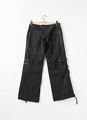 Pantalon cargo coupe droite noir RWD femme