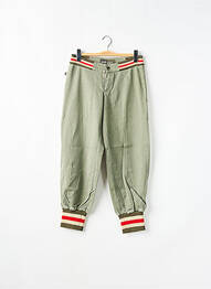 Pantalon 7/8 taille élastique taille normale vert RWD femme