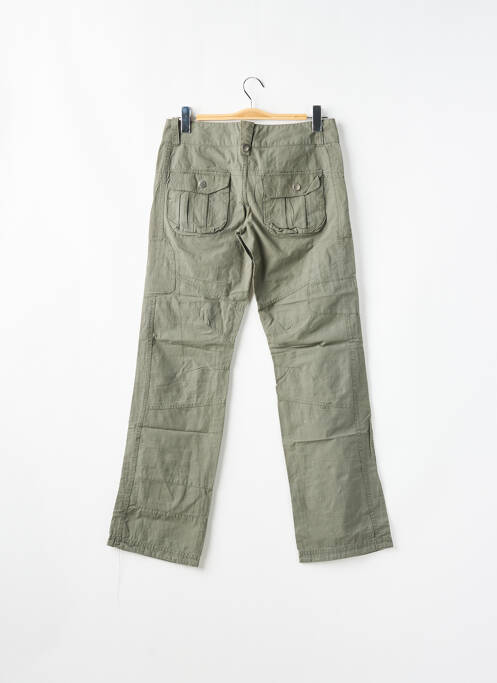 Pantalon droit stretch taille normale vert ONLY femme