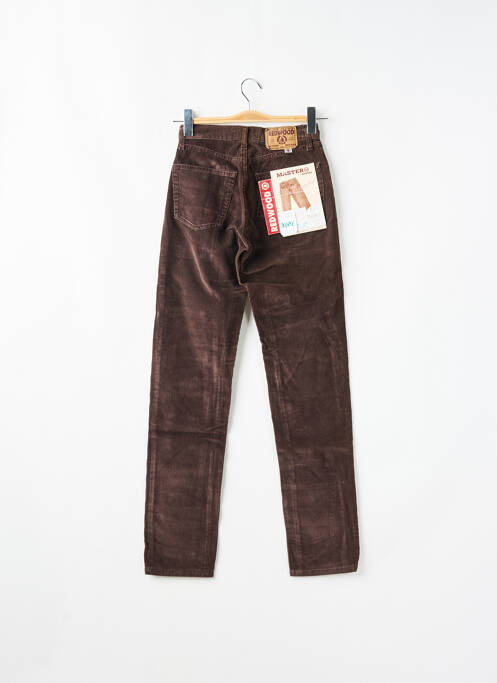 Jeans coupe slim marron REDWOOD pour femme