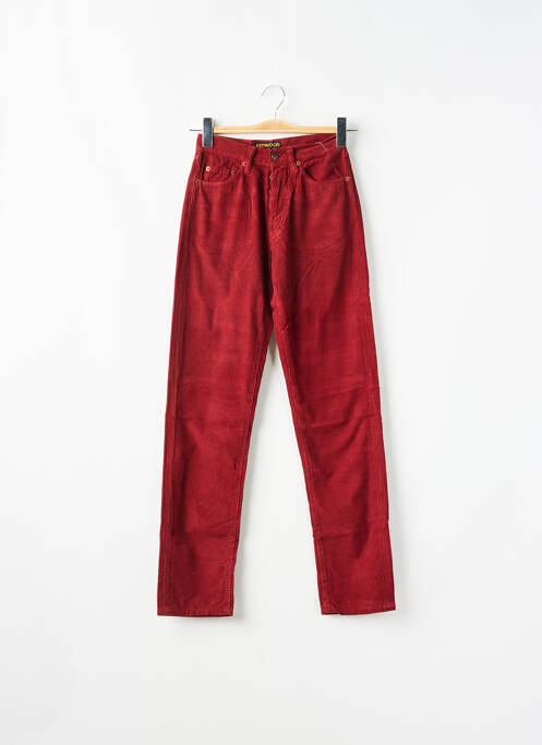 Jeans coupe slim rouge REDWOOD pour femme