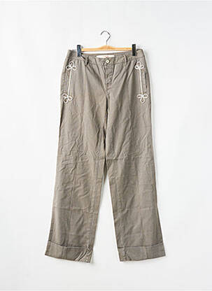 Pantalon droit tissage popeline taille normale gris SCHOOL RAG femme
