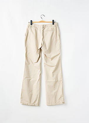Pantalon droit tissage popeline taille normale beige SCHOOL RAG femme
