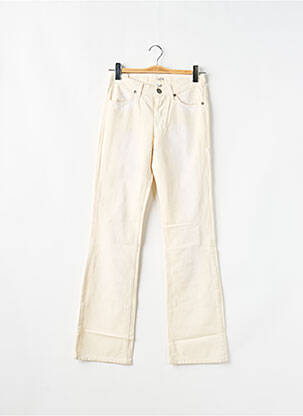 Jeans coupe droite taille normale taille normale beige SCHOOL RAG femme