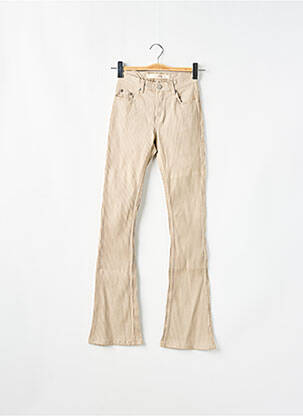 Jean coupe flare stretch taille normale beige SCHOOL RAG femme
