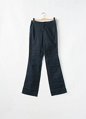 Pantalon flare fermeture zippée sous rabat avec crochet taille normale noir SCHOOL RAG femme
