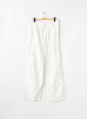 Pantalon cargo coupe droite taille normale beige SCHOOL RAG femme