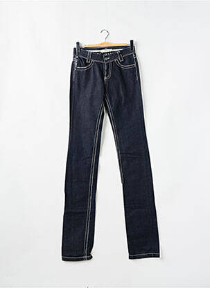 Jeans coupe slim tissage brut taille normale bleu SCHOOL RAG femme