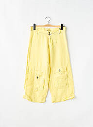 Pantacourt coupe droite taille normale jaune SCHOOL RAG femme