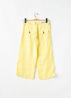 Pantacourt coupe droite taille normale jaune SCHOOL RAG femme