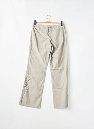 Pantalon droit tissage popeline taille normale gris SESSUN femme