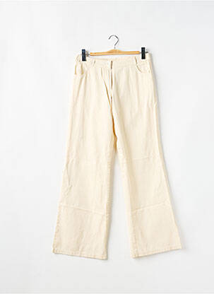 Pantalon flare taille normale taille normale beige SESSUN femme