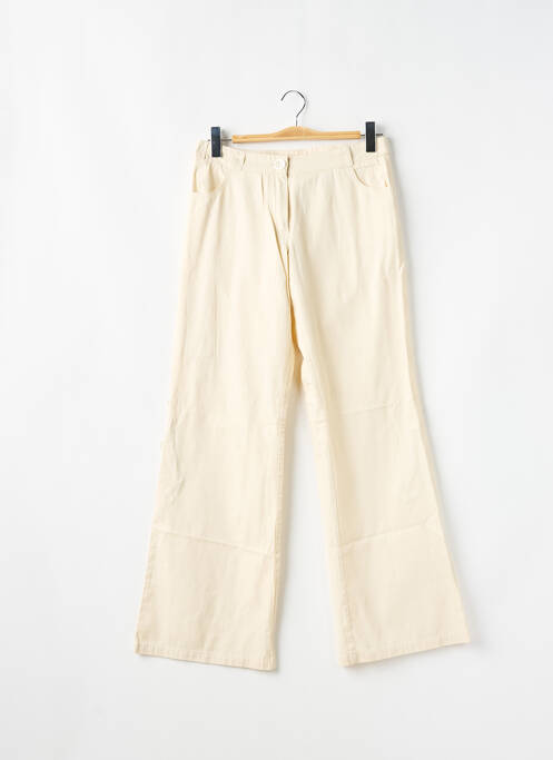 Pantalon flare taille normale taille normale beige SESSUN femme