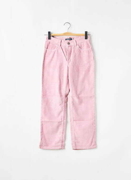 Pantalon droit rose SCHOOL RAG pour femme