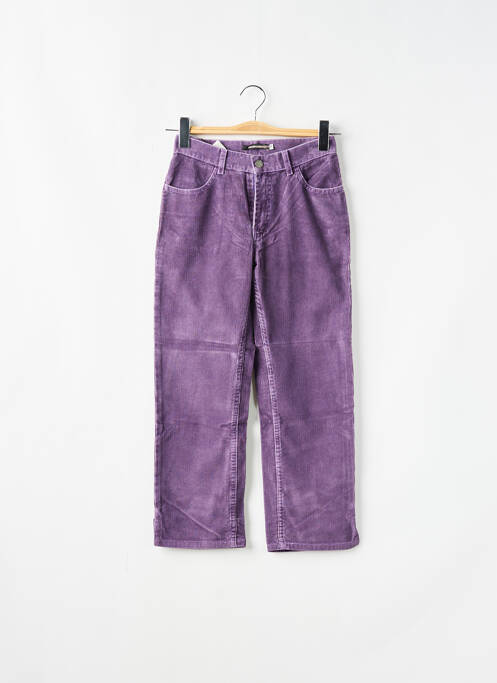 Pantalon droit violet SCHOOL RAG pour femme