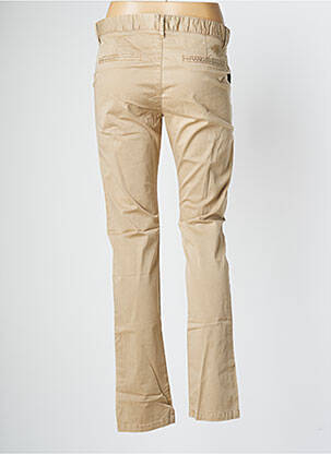 Pantalon chino fermeture zippée sous rabat boutonné taille normale beige AVIDA DOLLARS femme