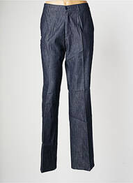 Pantalon droit taille à pinces taille normale bleu BE YOU K femme