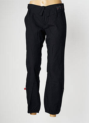 Pantalon droit tissage popeline taille basse noir BE YOU K femme