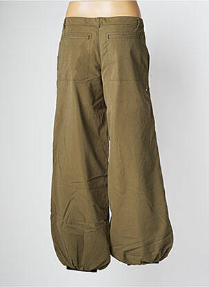 Pantalon large tissage popeline taille basse vert BLEND SHE femme