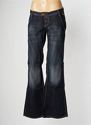 Jeans bootcut stretch taille basse bleu GSUSOD femme