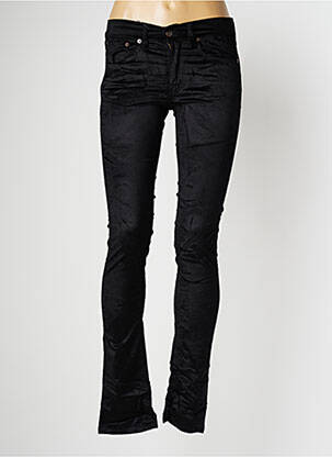Pantalon slim taille basse taille basse noir HELLS BELLS femme