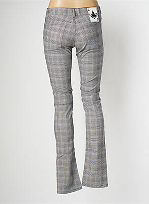 Pantalon slim tissage popeline taille normale gris HELLS BELLS femme