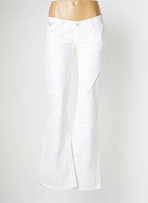 Jeans bootcut poches taille basse blanc KAPORAL femme