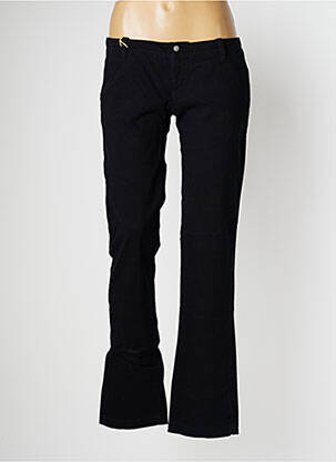 Pantalon droit stretch taille basse noir NATIONAL LIBERTY femme