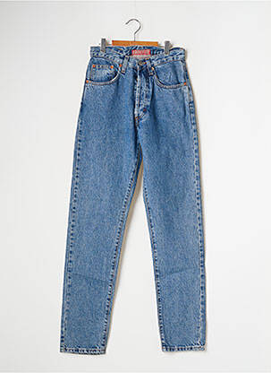 Jeans boyfriend taille haute taille haute bleu BONAVENTURE femme