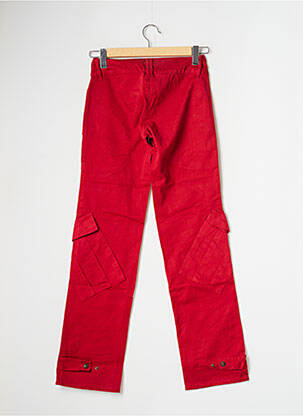 Pantalon cargo coupe droite taille normale rouge BE YOU K femme