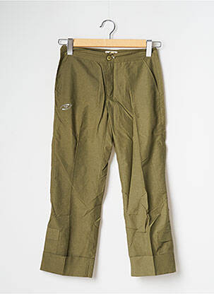 Pantacourt coupe droite taille normale vert BE YOU K femme