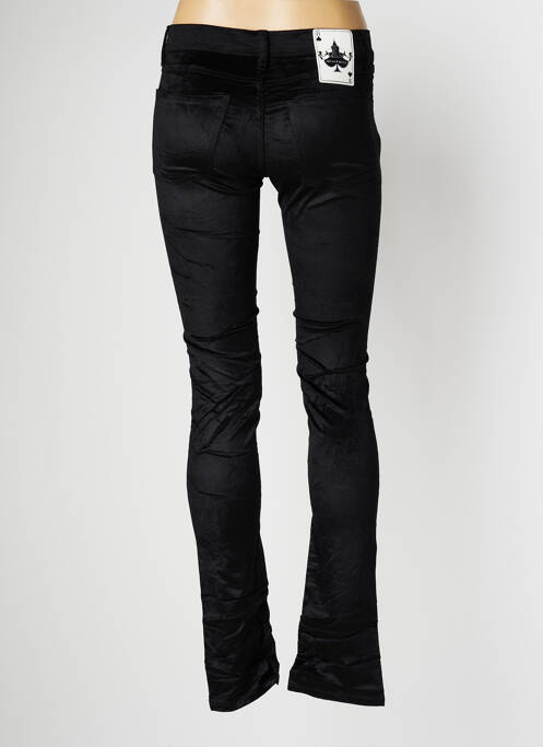 Pantalon slim taille basse taille basse noir HELLS BELLS femme