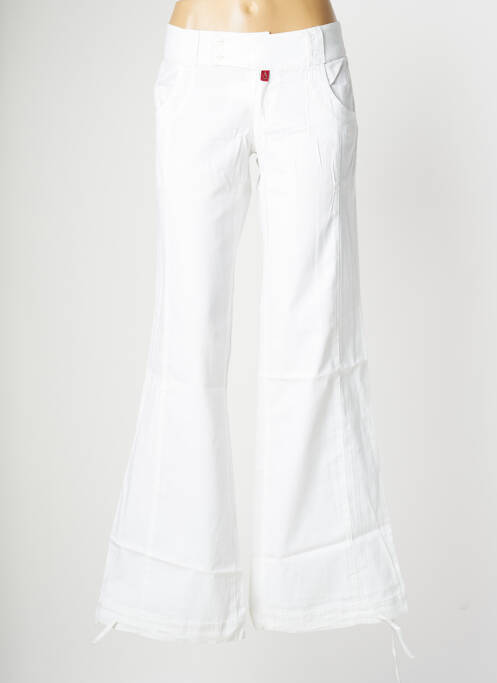 Pantalon flare blanc BE YOU K pour femme
